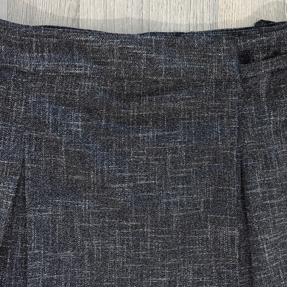 Max Studio Pleated Tweed Mini Skirt - Back/Charcoal Size XL - Picture 4 of 12